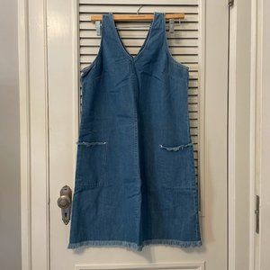 Denim jumper dress